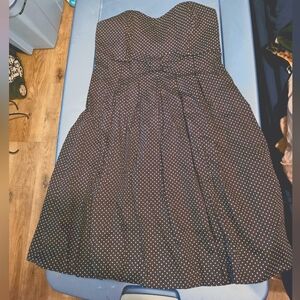Y2K Puff Poka Dot Dress
